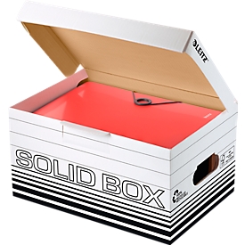 Archivbox Leitz Solid Box S 6117, 10 Stück, weiss
