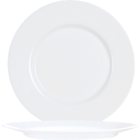Arcoroc Everyday Uni flacher Teller 19,5 cm, gehärtetes Glas, Blanc, spülmaschinen- & mikrowellengeeignet, 6 St