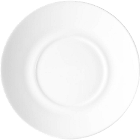 Arcoroc Universal/Everyday Soucoupe, 14 cm verre dur, blanc, résistant au lave-vaisselle - robuste &amp; intemporel, lot de 6