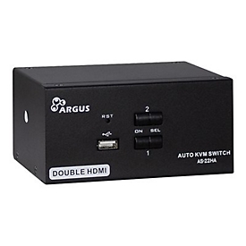 Argus KVM AS-22HA - KVM-/Audio-Switch - 2 Anschlüsse
