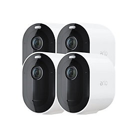 Arlo Pro 3 Wire-Free Security Camera System - Gateway + Kamera(s) - drahtlos (802.11b, 802.11g, 802.11n) - 4 Kamera(s) - weiß