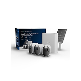 ARLO Ultra 3 Security Camera 3-cam kit+ Solar Panel