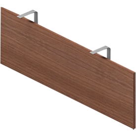 ARLON-OFFICE privacyscherm, geschikt voor Arlon Office bureaus, breedte 1200 mm, Canaletto walnoot