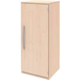 Armario archivador BARI, 3 AA, 2 estantes, bisagra de puerta a la derecha, An 427 x P 430 x Al 1117 mm, acabado en arce