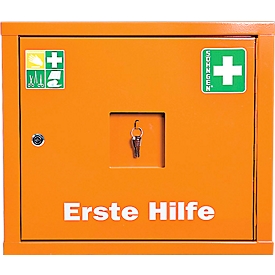 Armario de primeros auxilios Juniorsafe Norm Plus, con contenido+juego de extensión, B 490 x H 420 x T 200 mm, naranja