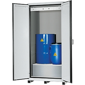 Armario de seguridad tipo 90 Asecos XL-CLASSIC-90, puertas batientes con sistema de bloqueo de puertas, 1 x cubeta de fondo con rejilla, 230 l