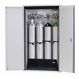 Armoire à bouteilles de gaz comprimé G-ULTIMATE-90 Standard, porte à double battant, 4x bouteilles de 50 l, L 1198 x P 615 x H 2050 mm