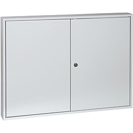 Armoire à clés, double porte, l. 730 x P 80 x H 550 mm, pour 100 clés