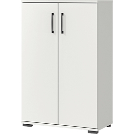 Armoire à dossiers Profi 2.0, 2 tablettes, 3 HC, L 800 x P 400 x H 1230 mm, gris clair