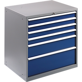 Armoire à outillage WSK 5410-6E, 6 tiroirs, 1000 mm de hauteur