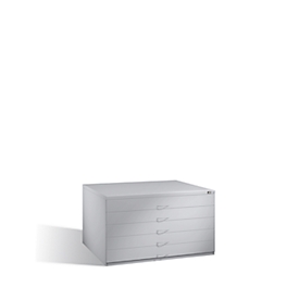 Armoire à plans en acier, pour tous les formats jusqu'à A0, 5 tiroirs