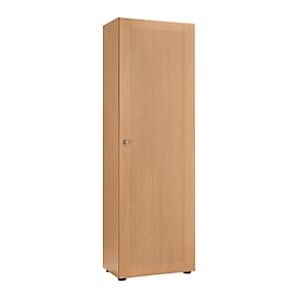 Armoire à porte battante avec 1 porte, coloris hêtre
