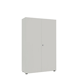 Armoire à portes battantes, l. 1000 mm, 5 HC, argent