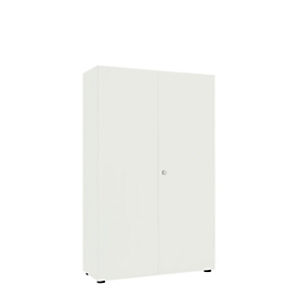 Armoire à portes battantes, l. 1000 mm, 5 HC, blanc