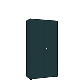 Armoire à portes battantes, l. 80 cm, 5 HC, graphite