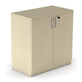 Armoire à portes battantes NEVADA - en bois - l. 800 x P 445 x H 825 mm - 2 HC - décor érable