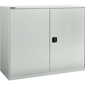 Armoire à portes battantes Schäfer Shop Select MS-i 12412, tôle d'acier, L 1200 x P 400 x H 1215 mm, 3 HC, gris clair, jusqu'à 150 kg 