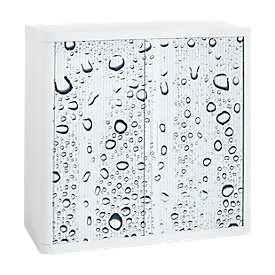 Armoire à rideau coulissant, rideau goutte, hauteur 1040 mm