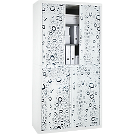 Armoire à rideau coulissant, rideau goutte, hauteur 2040 mm