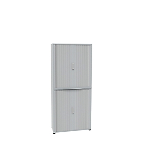 Armoire à rideaux, en 2 parties, 6 HC, l. 1000 x P 450 x H 2300 mm, gris clair
