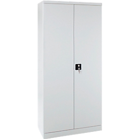 Armoire à tiroirs ADB, 27 tiroirs, 3 tablettes, verrouillage 2 points, acier, L 800 x P 410 x H 1790 mm, gris clair RAL 7035