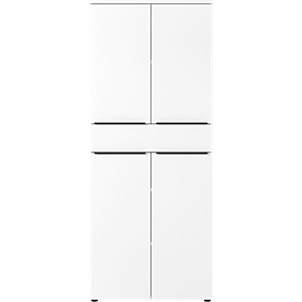 Armoire combinée Porto, 1 tiroir, 4 portes et 3 étagères, 4 HC, L 810 x P 400 x H 1970 mm, blanc