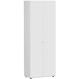 Armoire de classement ALICANTE, 6 hauteurs de classeurs, 5 tablettes, verrouillable, l. 800 x P 400 x H 2160 mm, gris clair