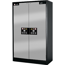 Armoire de sécurité type 90, l. 1200 mm, 6 tiroirs, argent asecos