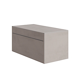 Armoire étagères à poser SOLUS PLAY, pour caisson avec tiroir SOLUS PLAY, hauteur 368 mm, gris céramique