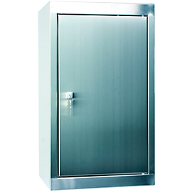 Armoire murale à suspendre, inox, l. 350 x P 320 x H 600 mm, 2 étagères