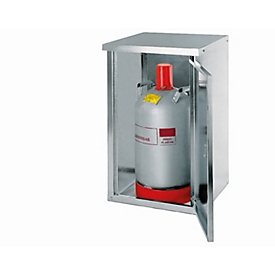 Armoire pour bouteilles de gaz propane G-PG , porte battante, butée à gauche, 1 bouteille de 11 kg, L 460 x P 400 x H 750 mm