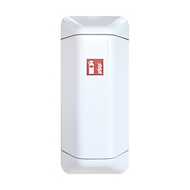 Armoire pour extincteurs help, plastique, l. 434 x P 225 x H 1028 mm, blanc