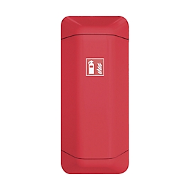 Armoire pour extincteurs help, plastique, l. 434 x P 225 x H 1028 mm, rouge