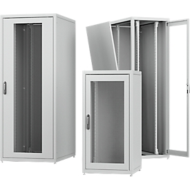 Armoire réseau PX, avec panneau arrière, tôle d’acier, thermolaqué/galvanisé, l. 800 x P 800 x H 2000 mm