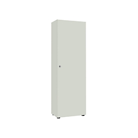 Armoire-vestiaire, 1 porte, l. 60 cm, 5 HC, gris clair
