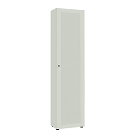 Armoire-vestiaire, 1 porte, l. 60 cm, 6 HC, gris clair