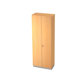 Armoire-vestiaire, 2 étagères, l. 800 x P 420 mm, coloris hêtre