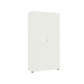 Armoire vestiaire, 2 portes, sans façade acoustique, l. 1000 x P 450 x H 2300 mm, blanc