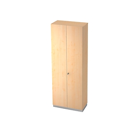 Armoire-vestiaire, étagères à gauche, l. 800 x P 420 mm, coloris érable