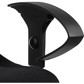 Armrest for Open Point swivel chair, height adjustable, black