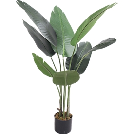 Artificial plant meet by Paperflow banana tree, incl. plastic pot, H 1150 mm, plastic/fabric