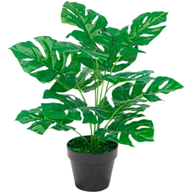 Artificial plant meet by Paperflow Monstera, incl. plastic pot, H 450 mm, PEVA