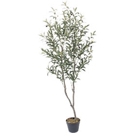 Artificial plant meet by Paperflow Olive tree, H 1550 mm, polyester/PE
