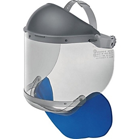ASCHUA Protège-visage pour électriciens GFKKH002-E, PC gris, 550x200x2mm, EN 166/170, GS-ET 29
