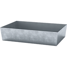 ASECOS palletopvangbak, staal, opvangbakinhoud 200 l, B 815 x D 1235 x H 255 mm, gegalvaniseerd