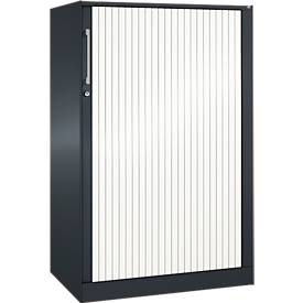 ASISTO C 3000 roller shutter cabinet, 3 filing heights, W 800 mm, anthracite/white