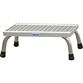 Assembly ladder, with aluminium grating steps, 1 step