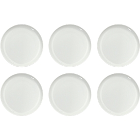 Assiette à dessert Solea, plat, Ø 190 mm, uni, blanc, porcelaine, 6 p.