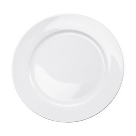 Assiette plate Heike, Ø 24 cm, porcelaine, blanc, lot de 6