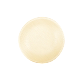 Assiettes jetables Papstar pure, ø 175 mm, 25 pièces, compostables, résistantes à la chaleur, aspect individuel, en feuille de palmier, brun clair